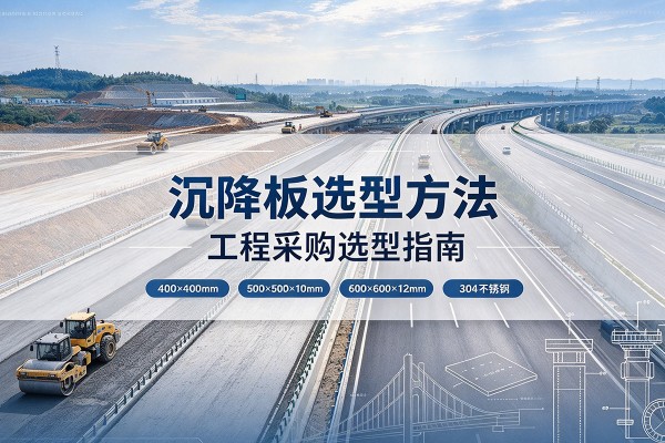 合作沉降板选择方法