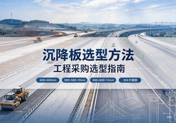 合作沉降板选择方法